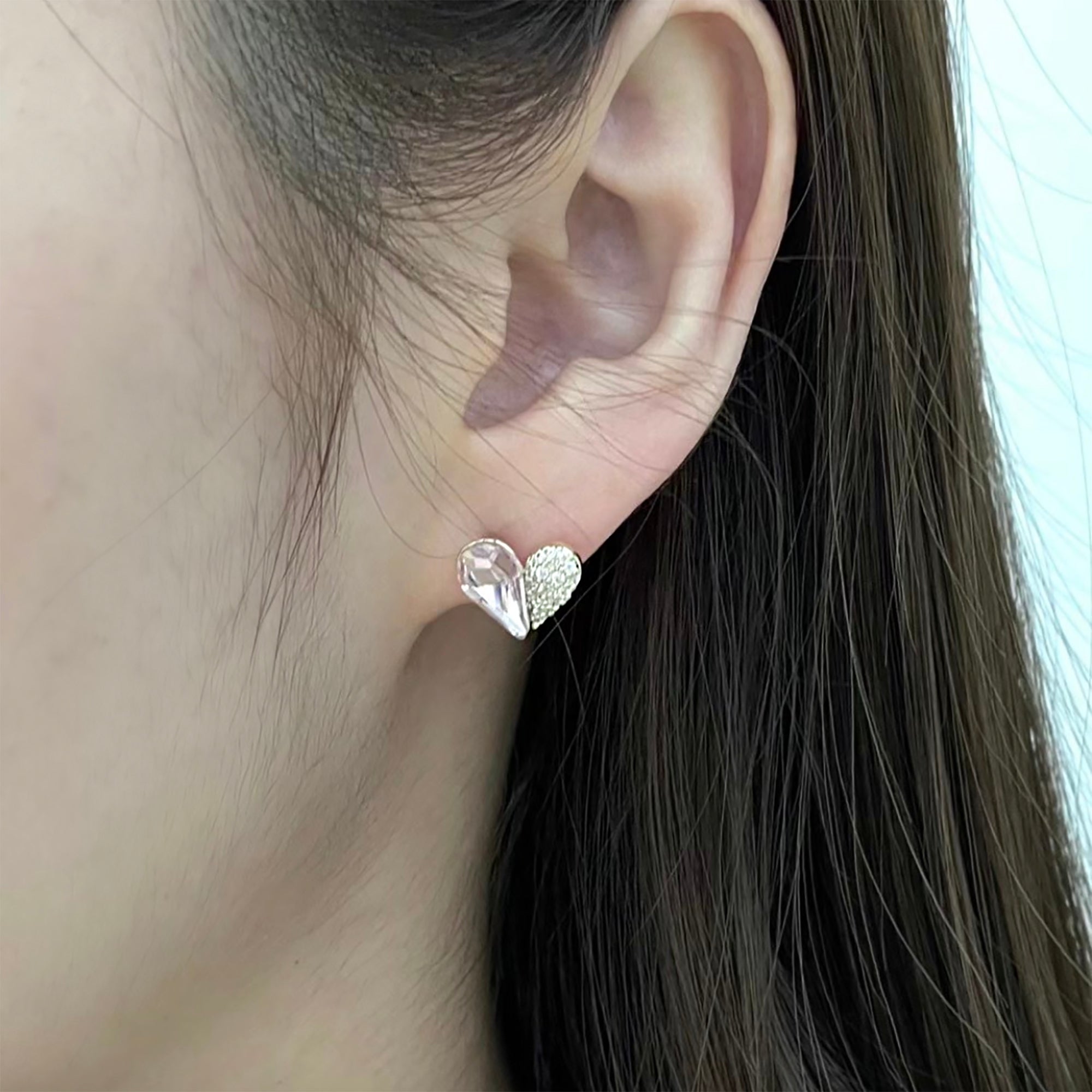 Makenzie Pink Heart Earrings