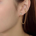 Amira Earrings With Cuff