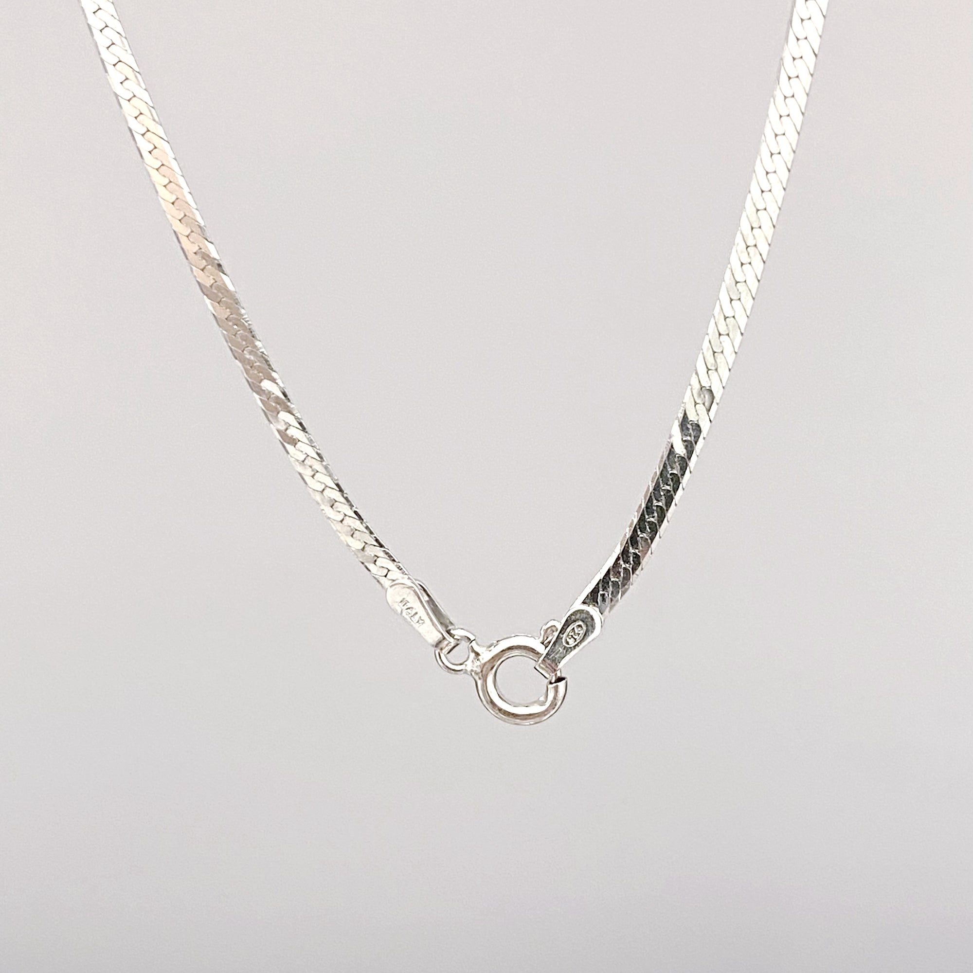Herringbone Chain Necklace - Long