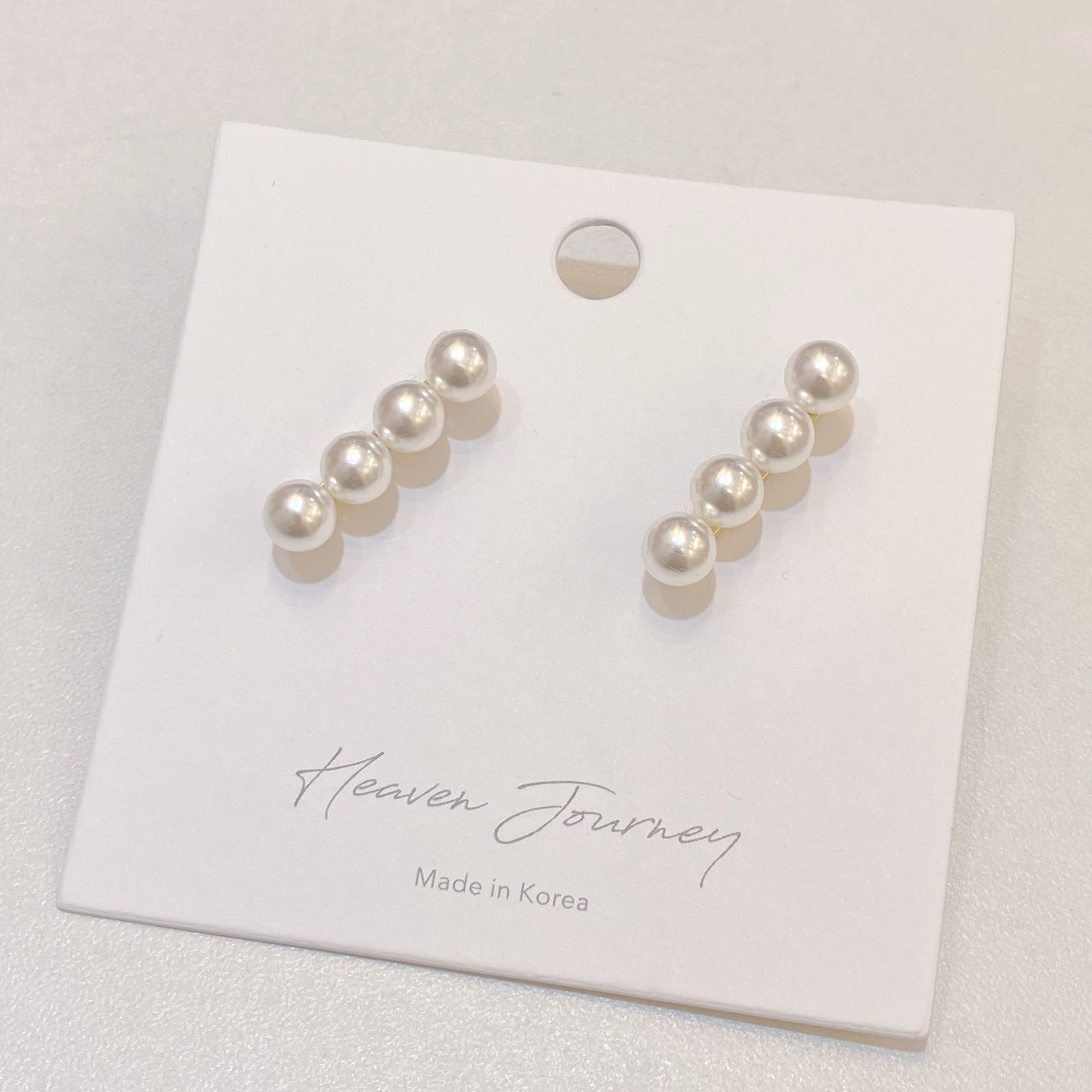 Linear Pearl Earrings