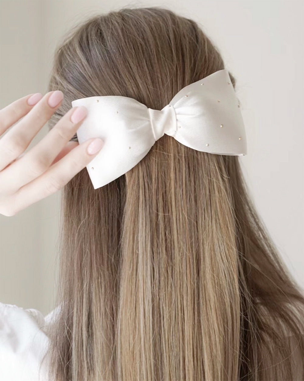 Sienna Ribbon Silk Fabric Hair Clip