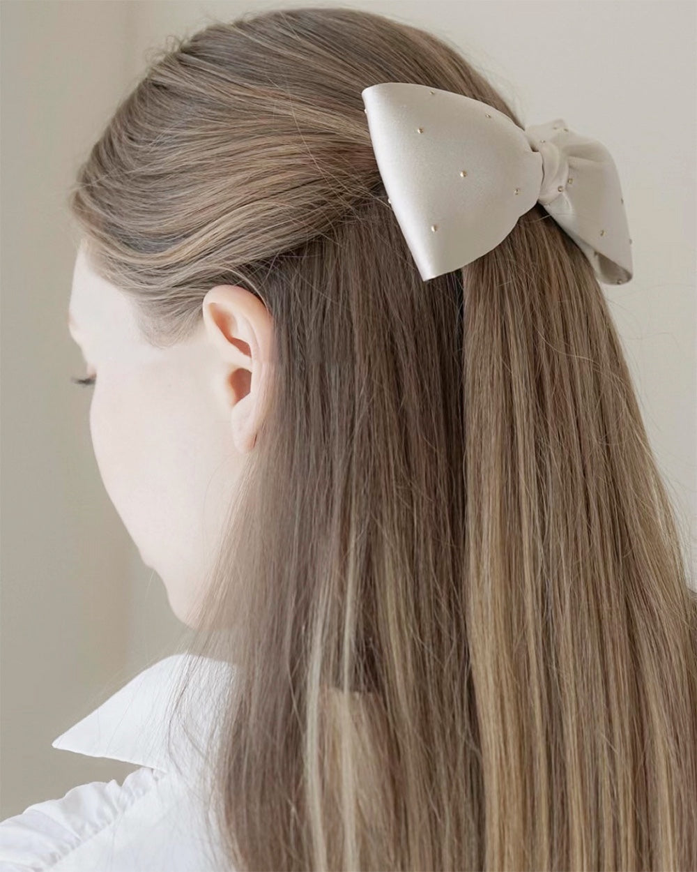 Sienna Ribbon Silk Fabric Hair Clip