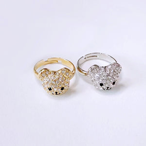 Little Bear Ring With Crystals